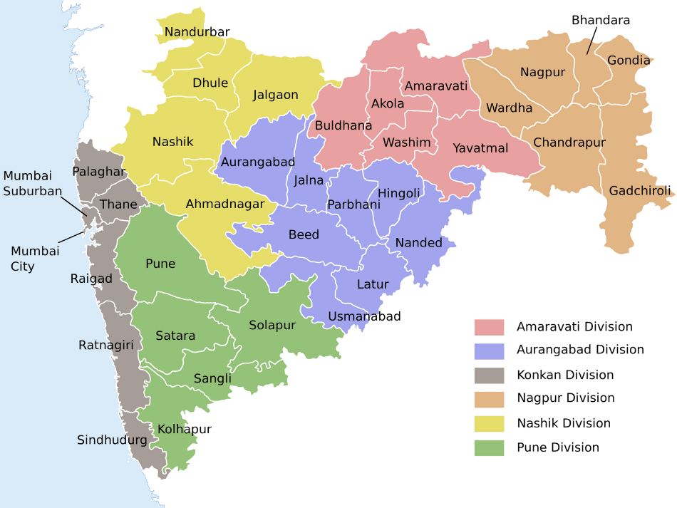 Maharashtra electoral map